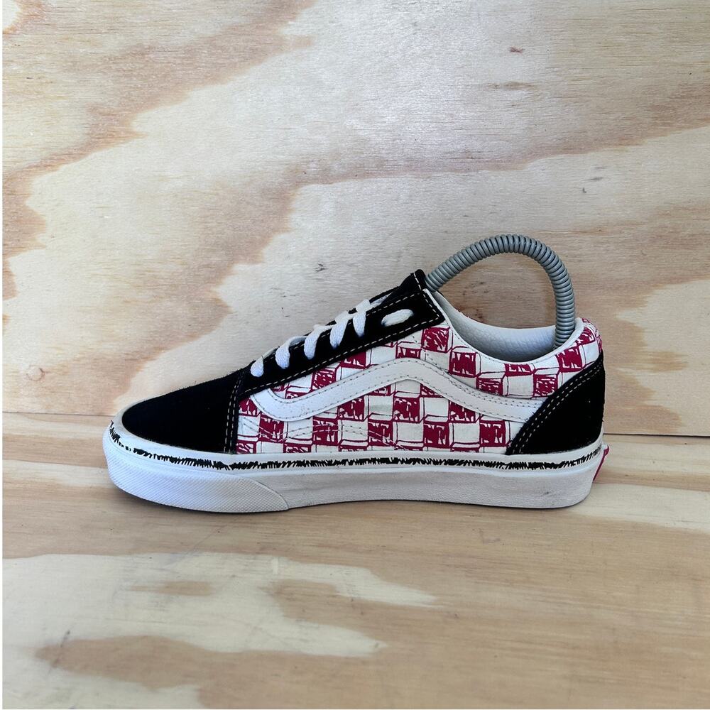 Vans Off The Wall - Old Skool Skate - Sneakers - Black/Red - Women's - 6.5 - Picture 4 of 9